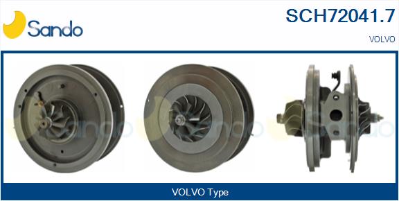 Groupe carter, turbocompresseur SANDO SCH72041.7
