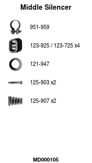 Silencieux central FA1 MD000105