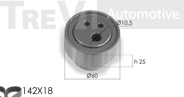 Kit de courroie crantée TREVI AUTOMOTIVE KD1179
