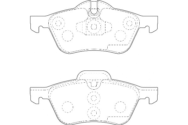 Kit de plaquettes de frein, frein à disque Omnicraft 2134988