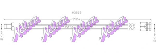 Flexible de frein KAWE H3522