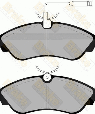 Kit de plaquettes de frein, frein à disque Brake ENGINEERING PA1043