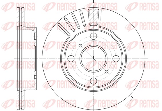 Disque de frein REMSA 6825.10