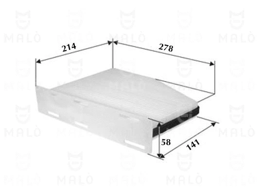 Filtre, air de l'habitacle AKRON-MALÒ 1530701