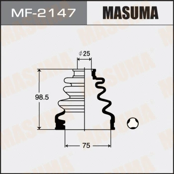Jeu de joints-soufflets, arbre de commande MASUMA MF-2147