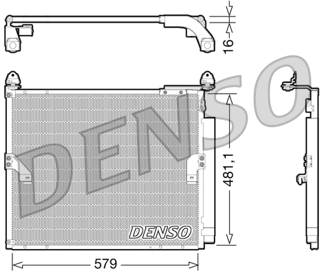 Condenseur, climatisation DENSO DCN50019