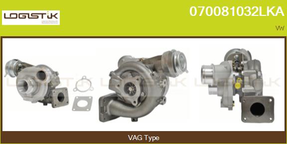 Turbocompresseur, suralimentation LGK 070081032LKA