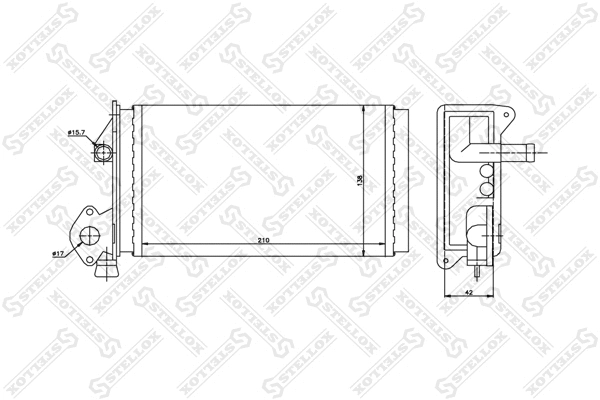 Système de chauffage STELLOX 10-35063-SX