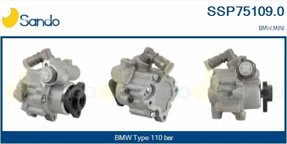 Pompe hydraulique, direction SANDO SSP75109.0