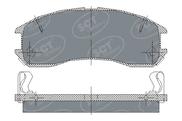 Kit de plaquettes de frein, frein à disque SCT - MANNOL SP 149 PR
