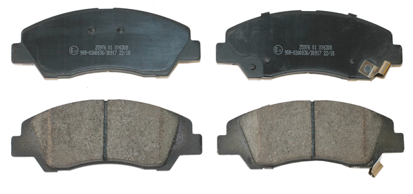 Kit de plaquettes de frein, frein à disque National NP2791