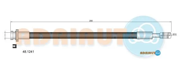 Flexible de frein ADRIAUTO 48.1241