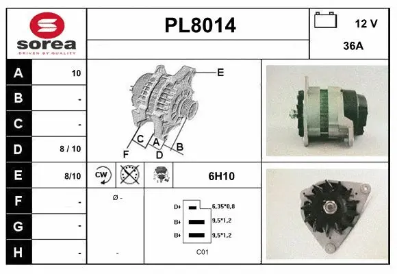 Alternateur SNRA PL8014