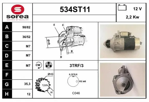 Démarreur STARTCAR 534ST11