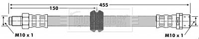 Flexible de frein BORG & BECK BBH6637