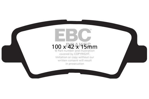 Kit de plaquettes de frein, frein à disque EBC Brakes DP21875