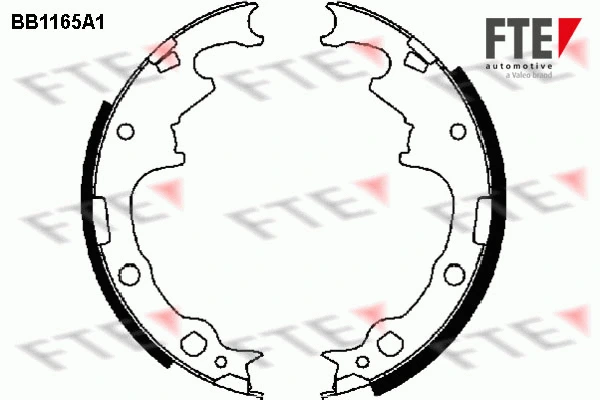 Jeu de mâchoires de frein FTE 9100034