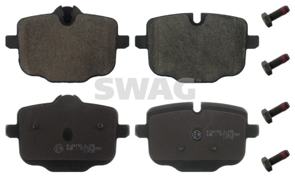 Kit de plaquettes de frein, frein à disque SWAG 20 91 6812