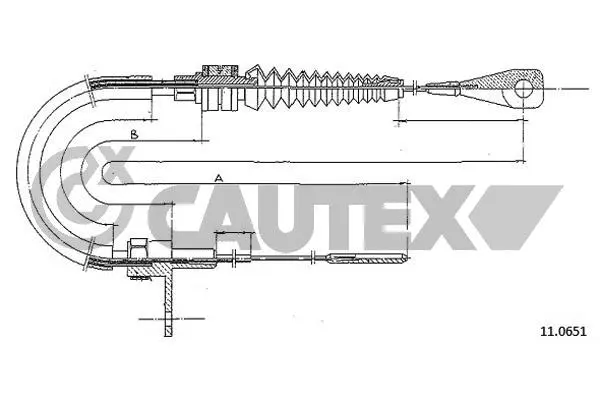 Câble d'accélération CAUTEX 465720