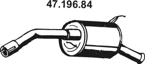 Silencieux arrière EBERSPÄCHER 47.196.84