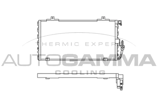 Condenseur, climatisation AUTOGAMMA 102571