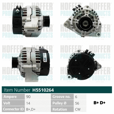 Alternateur HOFFER H5510264