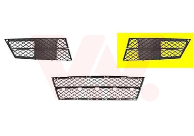 Grille de ventilation, pare-chocs VAN WEZEL 0661591