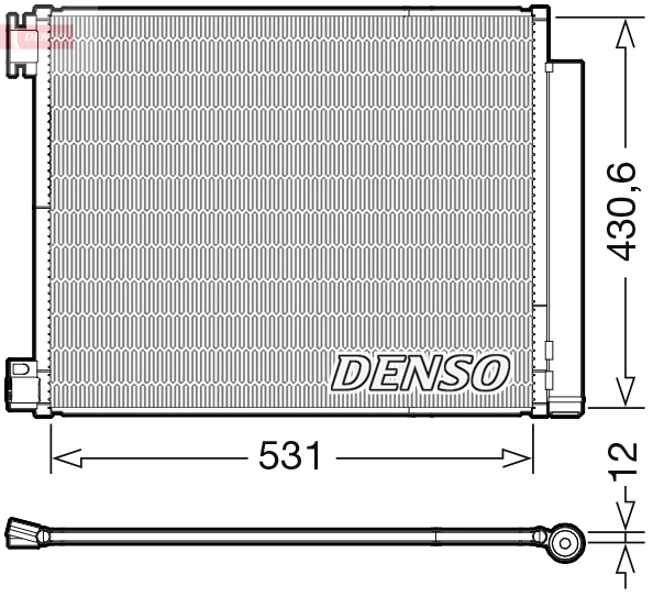 Condenseur, climatisation DENSO DCN23039