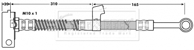 Flexible de frein BORG & BECK BBH7035