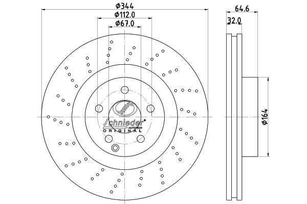 Disque de frein SCHNIEDER AUTOTECH BZS55.00058