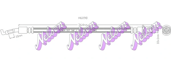 Flexible de frein KAWE H6098