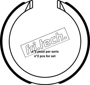 Jeu de mâchoires de frein, frein de stationnement fri.tech. 1040.163