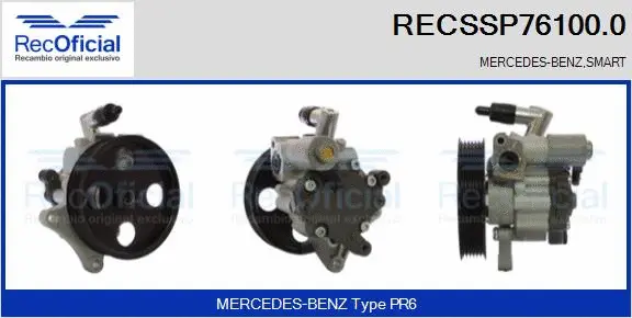 Pompe hydraulique, direction RECOFICIAL RECSSP76100.0