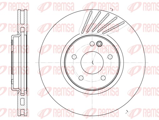 Disque de frein REMSA 61127.10