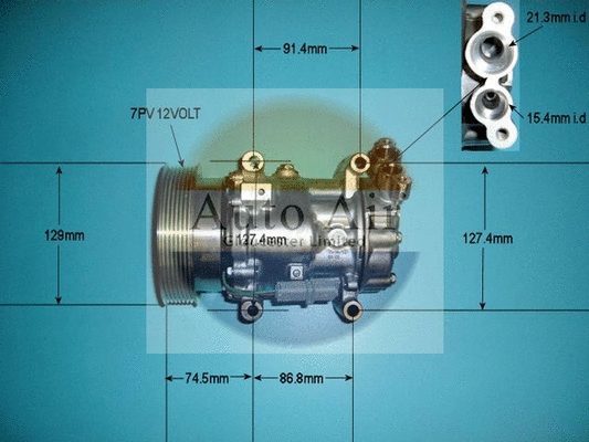 Compresseur, climatisation AUTO AIR GLOUCESTER 14-1461