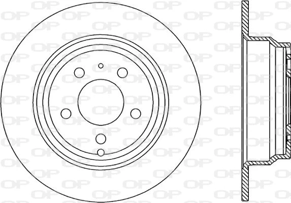 Disque de frein OPEN PARTS BDA1616.10