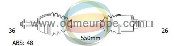 Arbre de transmission 4X4 ESTANFI EST-18-151191