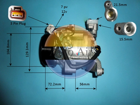Compresseur, climatisation AUTO AIR GLOUCESTER 14-0596P