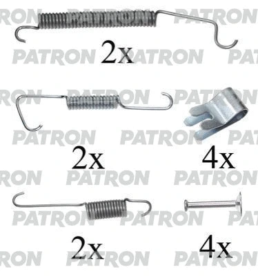 Kit d'accessoires, mâchoire de frein PATRON PSRK0097