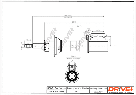 Amortisseur Dr!ve+ DP1610.10.0083