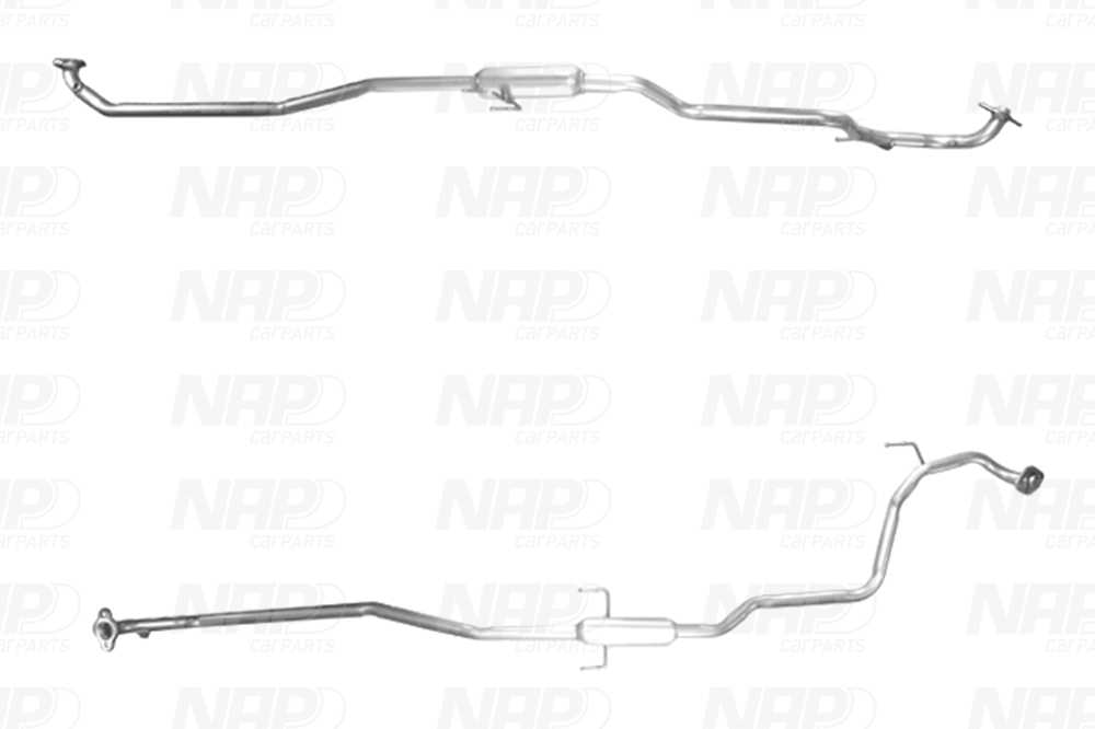 Tuyau d'échappement NAP carPARTS CAC10658