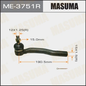 Rotule de barre de connexion MASUMA ME-3751R