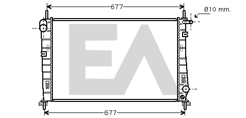 Radiateur, refroidissement du moteur EACLIMA 31R22116