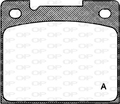 Kit de plaquettes de frein, frein à disque OPEN PARTS BPA0039.30