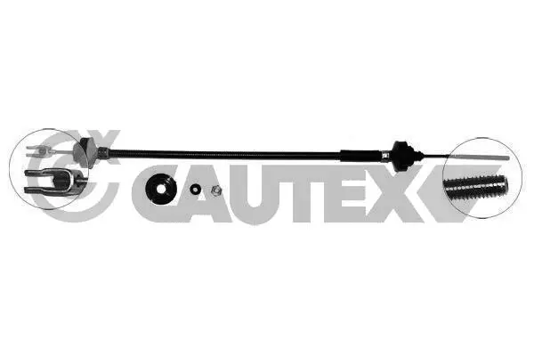 Tirette à câble, commande d'embrayage CAUTEX 762098