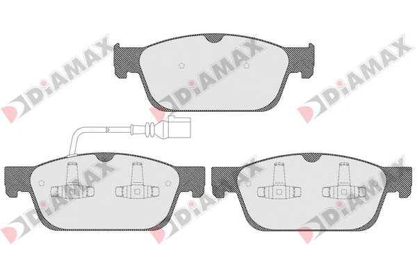 Kit de plaquettes de frein, frein à disque DIAMAX N09489