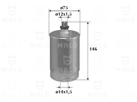 Filtre à carburant AKRON-MALÒ 1520145