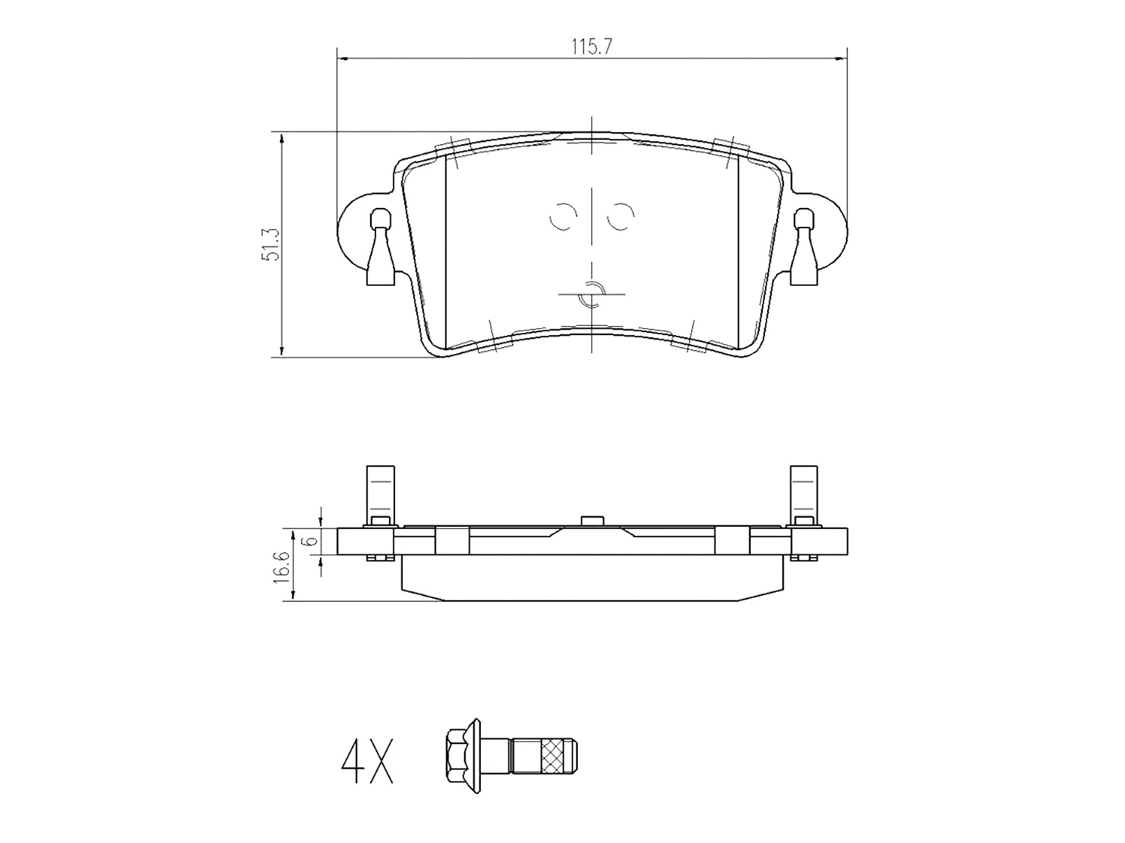 Kit de plaquettes de frein, frein à disque A.Z. Meisterteile AZMT-44-022-1447