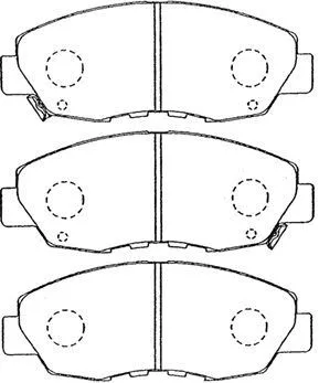 Kit de plaquettes de frein, frein à disque AISIN C1N035