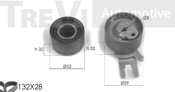 Kit de courroie crantée TREVI AUTOMOTIVE KD1236